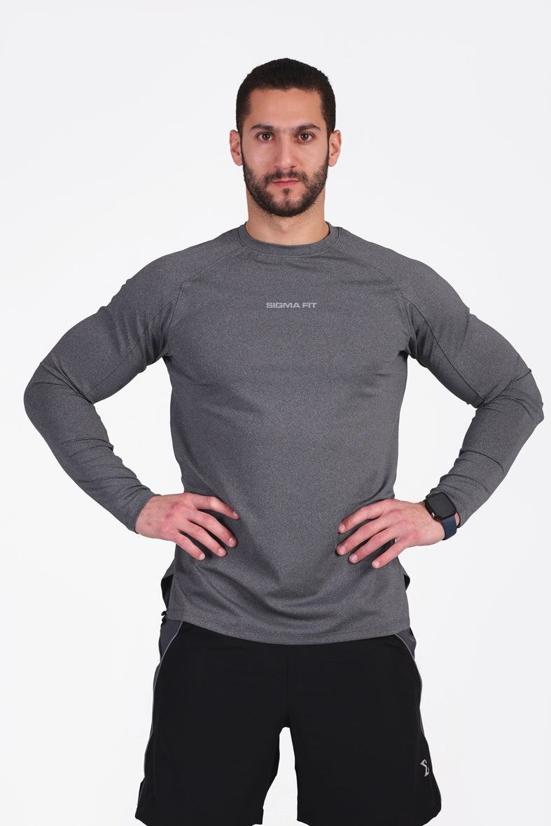 SIGMA FIT Warm Lock Tee Light Heather Gray - Image 1